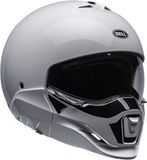 Bell Broozer Duplet Solid Gloss White M - Systeemhelm - ECE 22.06 - Glasvezel