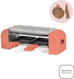 LIVOO Raclette-set voor 2 personen, DOC306, 450 W, met granieten plaat, inclusief 2 houten spatels