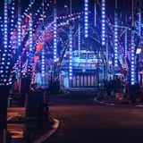 Monzana Kerstverlichting ketting voor binnen en buiten - diamantblauw