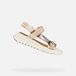 Geox D FLEXTRIDE S DAMES Sandalen - Melkwit/Donkerbeige - Maat 38
