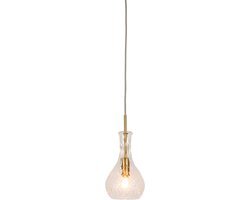 It's about Romi - Hanglamp glas Brussels transp/goud druppel