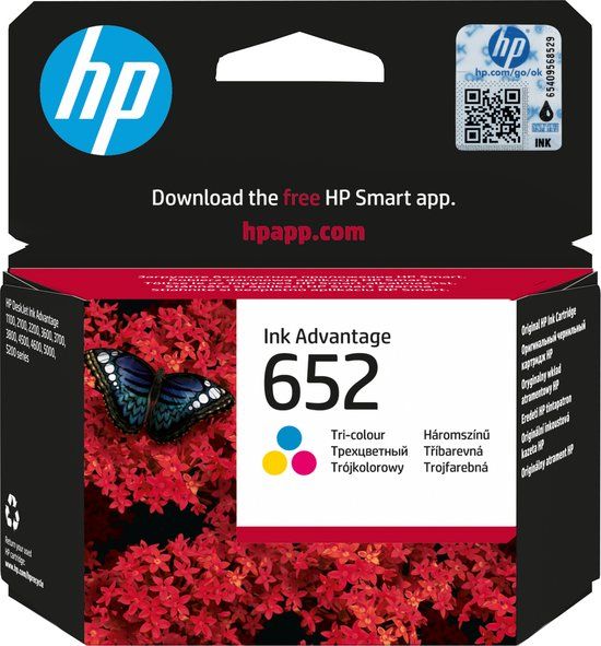 HP 652 Inktcartridge - Kleur (F6V24AE)