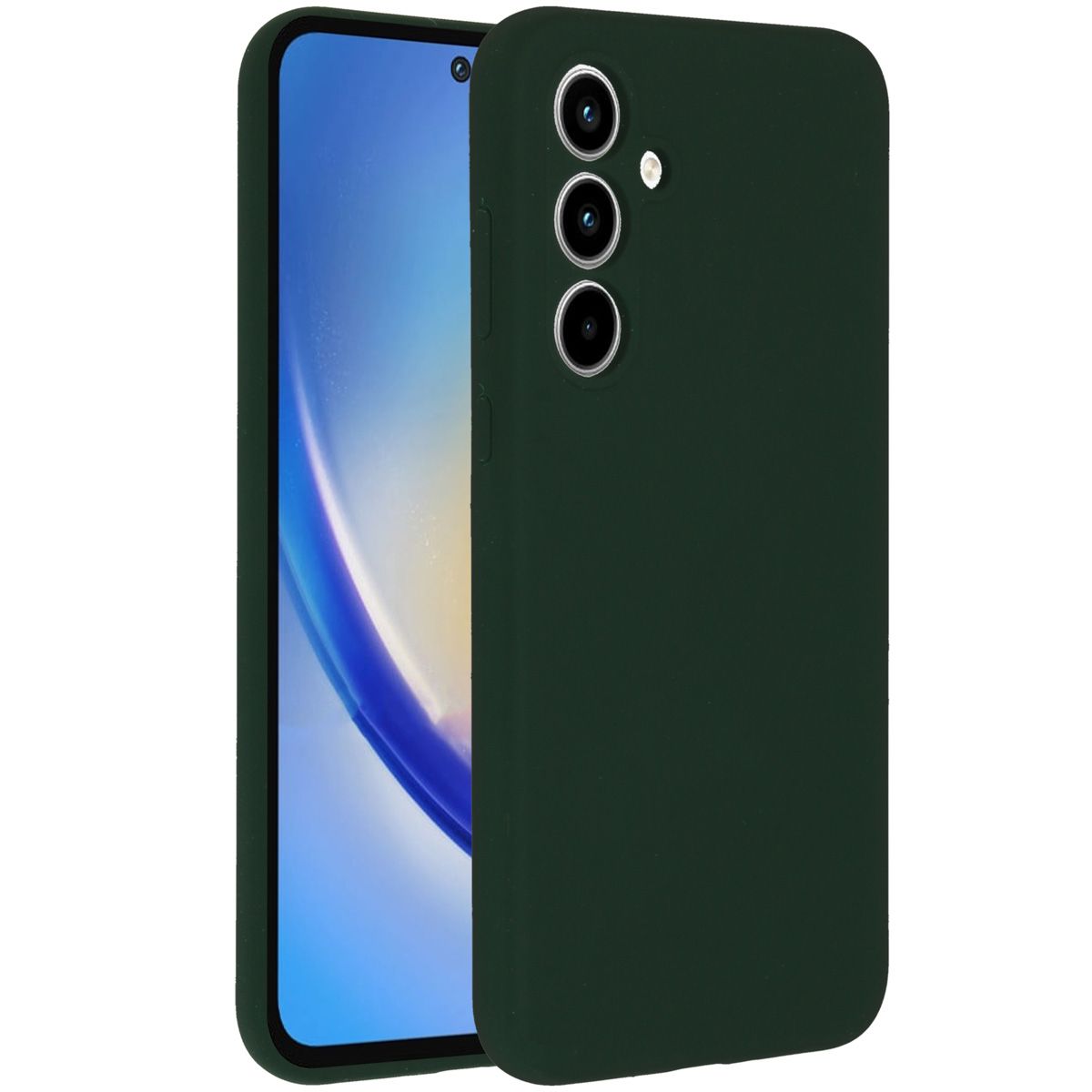 Accezz Liquid Silicone Backcover for Samsung Galaxy A35 - Forest Green