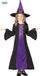 Fiestas Guirca Déguisement Halloween sorcière - violet - enfants - robe et chapeau de sorcière - carnaval 140/152