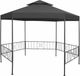 vidaXL Tuinprieel 323x275x265 cm antraciet