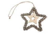 Christmas Gifts 49398 decoratieve kleerhanger ster 17 x 14,5 cm, meerkleurig