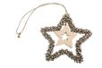 Christmas Gifts 49398 decoratieve kleerhanger ster 17 x 14,5 cm, meerkleurig