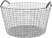 Korbo - Classic Serie Taille 35 Panier de rangement en acier inoxydable Gris