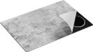 Chefcare Inductie Beschermer Abstracte Kunst - Grijze Cement - Zwart Wit - 80x52 cm