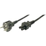 LogiLink - Câble d'alimentation - CEE 7/7 (M) vers IEC 60320 C5 - 250 V CA - 1,8 m - moulé - noir