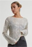 Urban Classics Dames Shirt met lange mouwen - gebroken wit - L