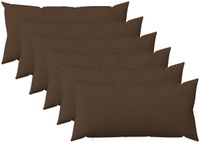 vidaXL Kussensloop 6 st heerlen bruin 40 x 80 cm stof
