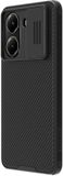 Nillkin CamShield Hoesje Geschikt voor Xiaomi Poco X7 Pro - Back Cover met Camera Slider - Extra Camera Bescherming - Zwart