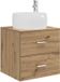 vidaXL Meuble-lavabo mural chêne artisanal