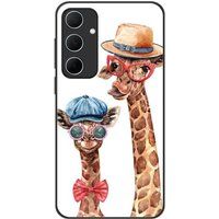 Samsung Galaxy A35 Funny girafe Verstevigd hoesje met sublimatie bedrukking