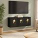Maison Exclusive Meuble TV mural BREMEN 102 x 33 x 40 cm Chêne Noir
