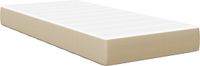 vidaXL Bedmatras met matras Saliegroen 90 x 200 cm Stof