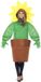 Sunflower Smiffy Zonnebloem kostuum, met top met bevestigde capuchon
