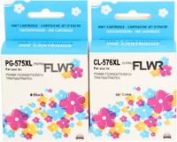 FLWR Multipack inktcartridges voor Canon PG-575XL/CL-576XL - Zwart en Kleur - Huismerk (XL cartridge)