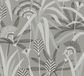 A.S. Création French Affair Vliesbehang Bloemen Retro Grijs Blauw Groen 53cm x 1005cm