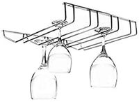 Lacor Single Cups Stand Four Rail, Zilver, One Size
