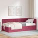 Maison Exclusive - Lit avec sommier intégré et matelas, 2 pièces, bordeaux, 90 x 200 cm, velours