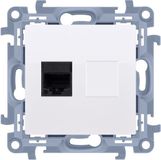 Merkloos Contact-Simon S10 cat 5e aarde wit