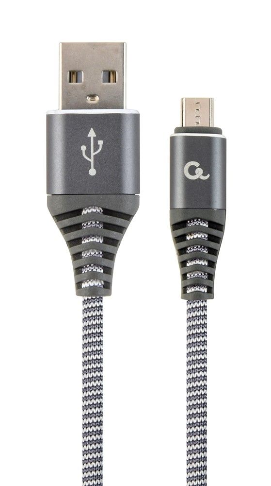 Gembird CC-USB2B-AMMBM-1M-WB2 USB-kabel - 1 m - Wit, Grijs
