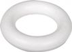 Merkloos Piepschuim ring - wit - 15 cm