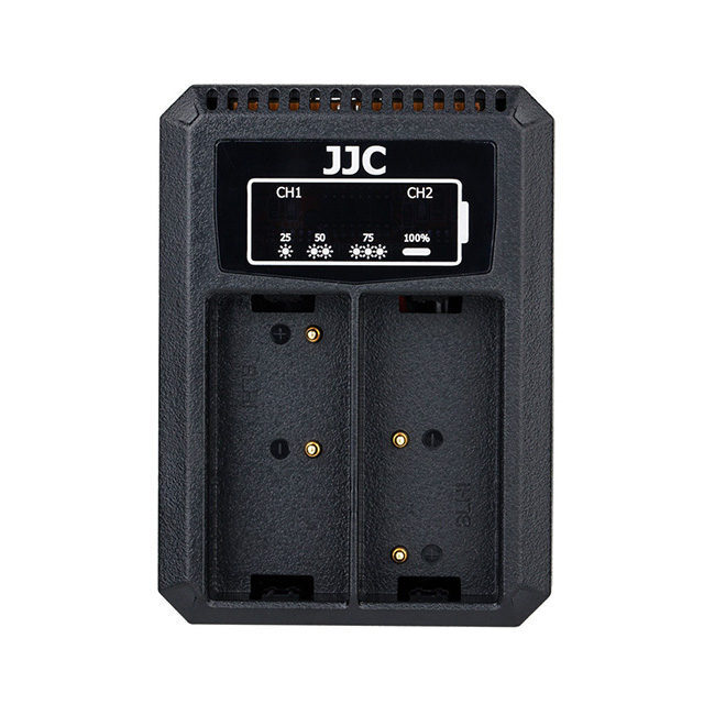 JJC DCH-BLH1 USB Dual Battery Charger (voor Olympus BLH-1)