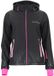 Peak Mountain Dames fleece vest met capuchon en ritssluiting Softshell Zwart M