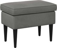 vidaXL - Voetenbank - Donkergrijs - 55 x 35 x 41 cm - Fluweel