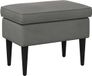 vidaXL - Voetenbank - Donkergrijs - 55 x 35 x 41 cm - Fluweel