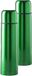 Merkloos RVS Thermosfles/Isoleerkan - 2x - 500 ml - Groen