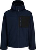 JACK & JONES Tussenjas 'JJLupo' donkerblauw / zwart