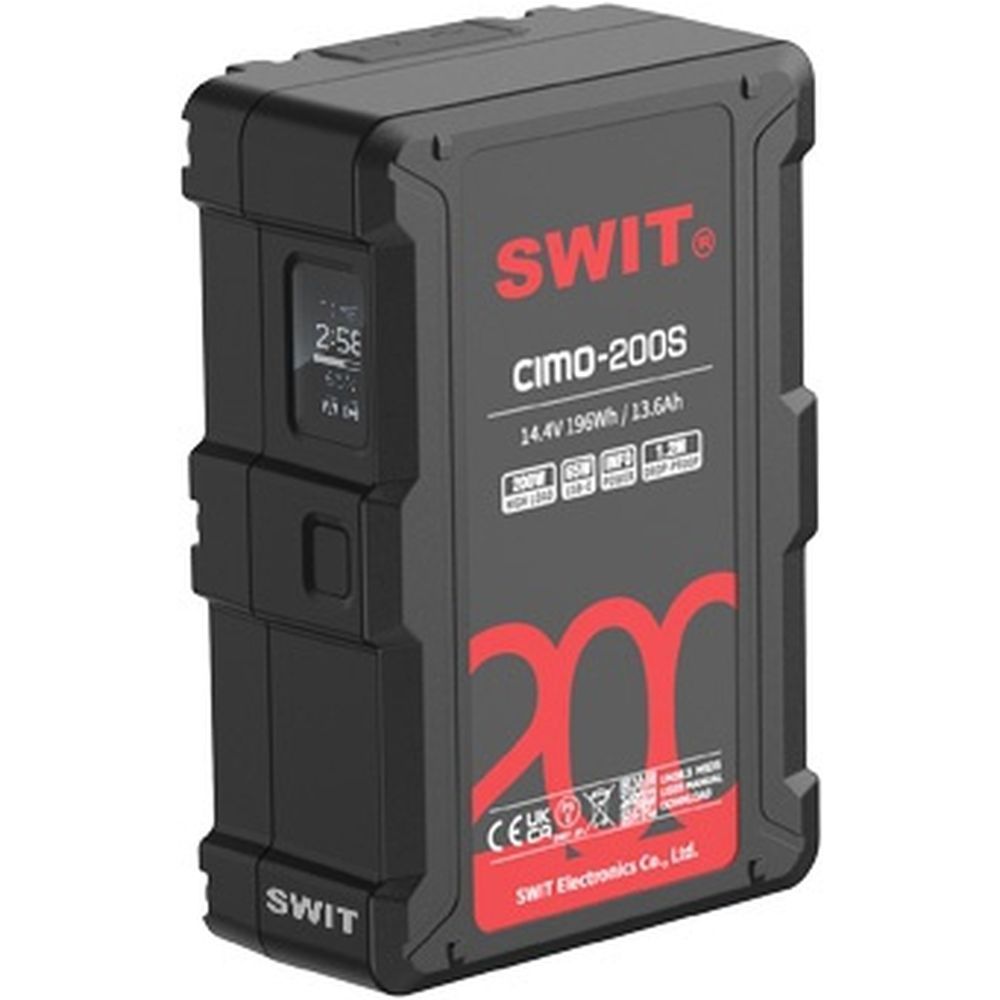 SWIT CIMO-200S 200Wh 200W High Load V-mount Battery with USB-C