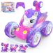 Voiture télécommandée licorne - Avec lumières LED scintillantes - Flip 360° - Rechargeable par USB