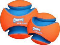 Chuckit Kick Fetch - Large - 19 cm - Hondenspeelgoed - Oranje/Blauw