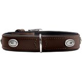 Hunter Halsband Softie Stone 65 braun/schwarz 51-58 cm / 35 mm