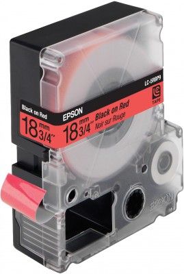 Epson Pastel Tape - LC5RBP9 Pastel Blk/Red 18/9