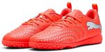 Puma Kinderen Future 9 Play TT JR Voetbalschoenen Glowing Red-Puma White-Puma Black-Puma Silver