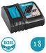 Makita [B2B] Set van 8 DC18RC opladers
