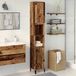 Maison Exclusive - Meuble de salle de bain aspect vieux bois, 30x30x190 cm, en fibre de bois