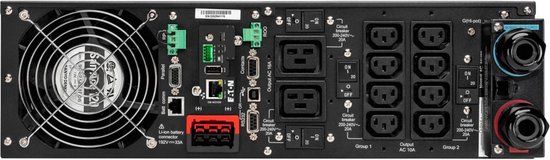 Eaton 9PX 6000i RT3U UPS Dubbele conversie (online) 6 kVA 5400 W 8 AC-uitgang(en)