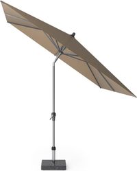 Platinum - Parasol à mât central - Riva - 250x250cm - Taupe - Inclinable