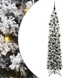 vidaXL Kunstkerstboom Groen 240 cm PVC en Staal en Kunststof