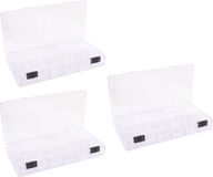 Vaessen Creative 3x Boîtes de rangement/tri avec 13 compartiments 20 cm - Boîte à outils - Boîte de rangement pour petits objets