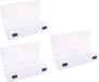 Vaessen Creative 3x Boîtes de rangement/tri avec 13 compartiments 20 cm - Boîte à outils - Boîte de rangement pour petits objets