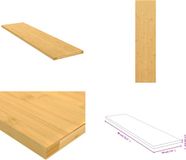 vidaXL Wandschap Bamboe 80x20x1,5 cm Bruin