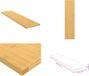 vidaXL Wandschap Bamboe 80x20x1,5 cm Bruin